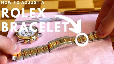 how to adjust Rolex band